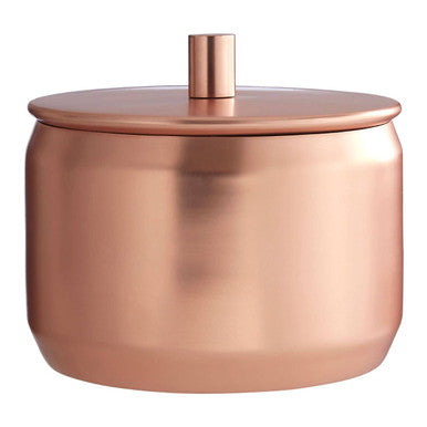 Orsina Traze Copper Finish Storage Canister | Bathroom & Vanity Organizer