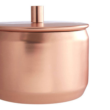 Orsina Traze Copper Finish Storage Canister | Bathroom & Vanity Organizer