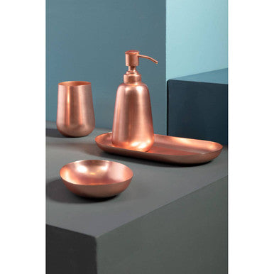 Orsina Traze Copper Finish Soap Dish – Modern Bathroom Sink Holder