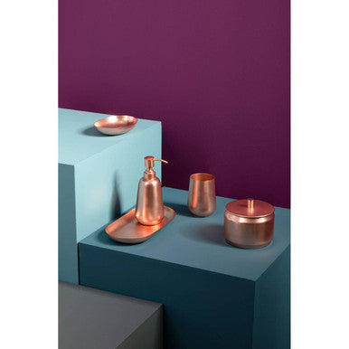 Orsina Traze Copper Finish Soap Dish – Modern Bathroom Sink Holder