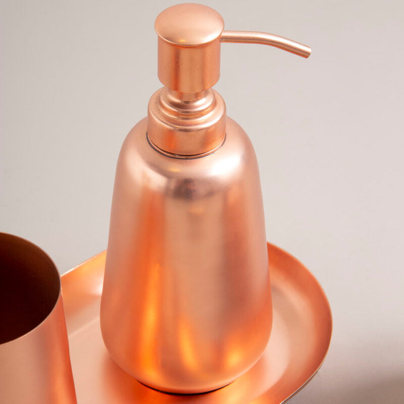 Orsina Copper Finish Lotion Dispenser – Modern Bathroom Soap Pump
