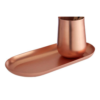 Orsina Copper Finish Tray – Modern Bathroom and Vanity Organizer