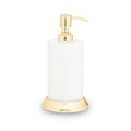 Orsina Mako White Marble Lotion Dispenser – Luxury Bathroom Soap Pump