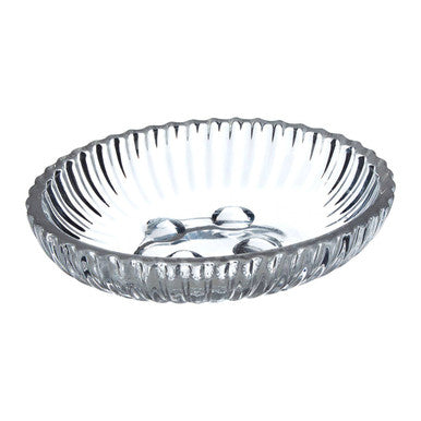 Orsina Ticino Brittany Clear Glass Soap Dish | Modern Bathroom Holder