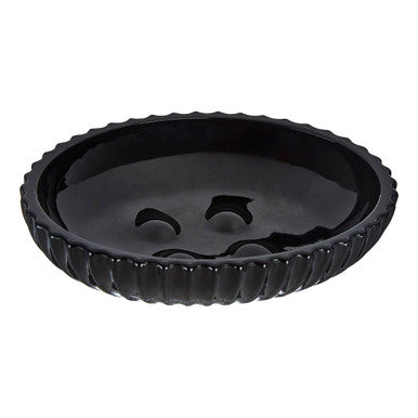 Orsina Ticino Brittany Black Glass Soap Dish – Modern Bathroom Accessory