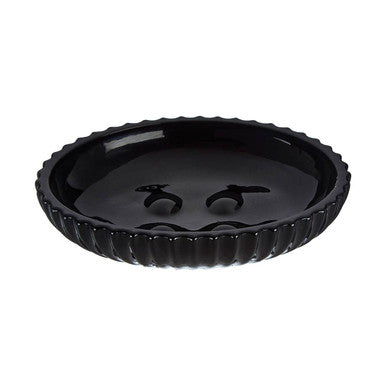 Orsina Ticino Brittany Black Glass Soap Dish – Modern Bathroom Accessory