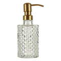 Orsina Ticino Diamond Lotion Dispenser – Faceted Glass Soap Pump