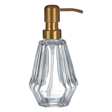 Orsina Ticino Louvre Clear Lotion Dispenser – Modern Bathroom Soap Pump
