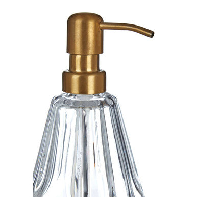 Orsina Ticino Louvre Clear Lotion Dispenser – Modern Bathroom Soap Pump