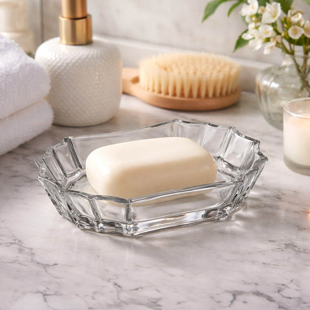 Orsina Ticino Louvre Clear Soap Dish – Modern Bathroom Accessory