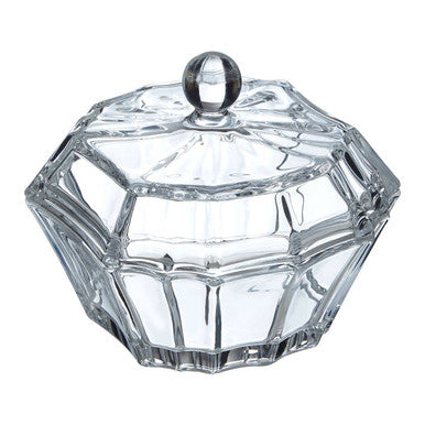 Orsina Ticino Louvre Clear Storage Jar – Modern Bathroom Vanity Organizer