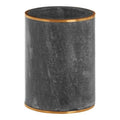 Orsina Bosco Grey Marble and Gold Bathroom Tumbler Toothbrush Holder
