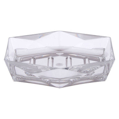 Orsina Dow Clear Acrylic Soap Dish – Modern Minimalist Bathroom Holder