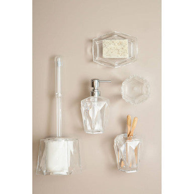 Orsina Dow Clear Acrylic Soap Dish – Modern Minimalist Bathroom Holder