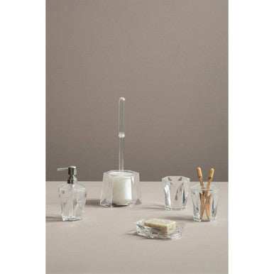 Orsina Dow Clear Acrylic Soap Dish – Modern Minimalist Bathroom Holder