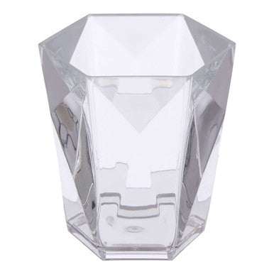 Orsina Dow Clear Acrylic Tumbler | Modern Bathroom Toothbrush Holder