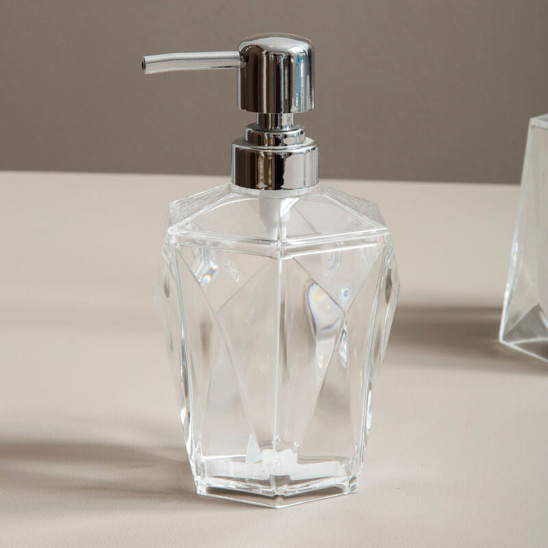Orsina Dow Clear Acrylic Lotion Dispenser – Modern Countertop Pump