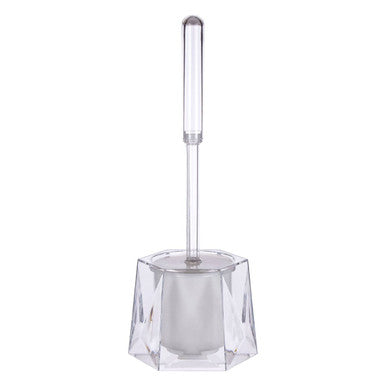 Orsina Dow Clear Acrylic Toilet Brush Holder – Modern Bathroom Storage