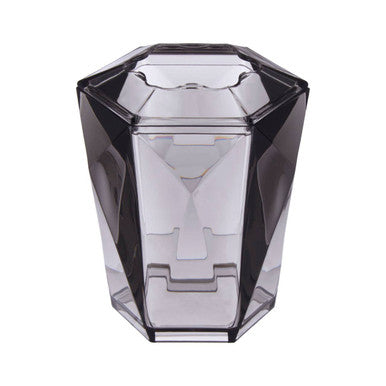 Orsina Dow Grey Acrylic Toothbrush Holder – Modern Bathroom Organiser