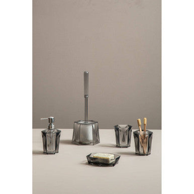 Orsina Dow Grey Acrylic Toothbrush Holder – Modern Bathroom Organiser