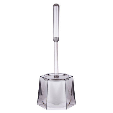 Orsina Dow Grey Acrylic Toilet Brush Holder – Modern Bathroom Storage
