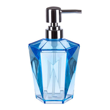 Orsina Dow Blue Acrylic Lotion Dispenser – Modern Bathroom Soap Pump