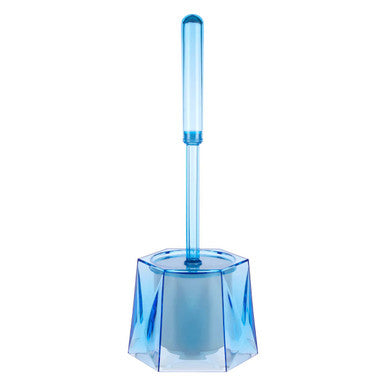 Orsina Dow Blue Acrylic Toilet Brush Holder – Modern Bathroom Storage