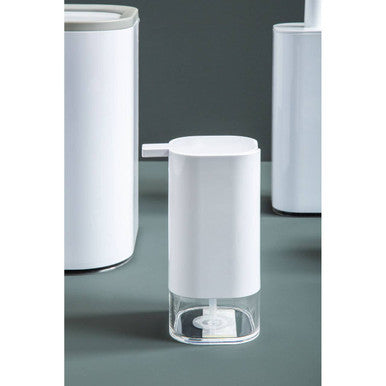 Orsina Ando White Acrylic Lotion Dispenser | Modern Bathroom Pump