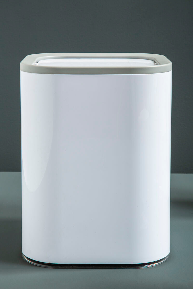 Orsina Ando White Acrylic Waste Bin – Modern Minimalist Bathroom Bin