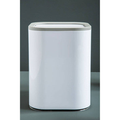 Orsina Ando White Acrylic Waste Bin – Modern Minimalist Bathroom Bin