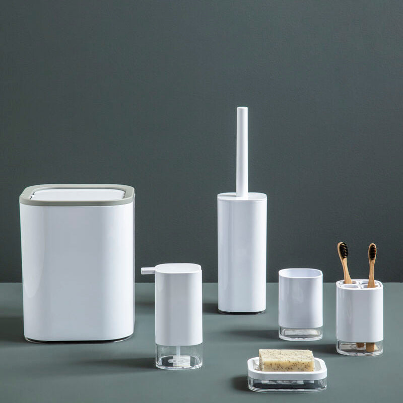 Orsina Ando White Acrylic Lotion Dispenser | Modern Bathroom Pump
