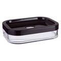 Orsina Ando Black Acrylic Soap Dish – Modern Minimalist Soap Holder