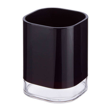 Orsina Ando Black Acrylic Tumbler | Modern Bathroom Toothbrush Holder