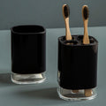 Orsina Ando Black Acrylic Toothbrush Holder – Modern Bathroom Organiser