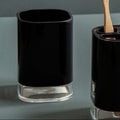 Orsina Ando Black Acrylic Tumbler | Modern Bathroom Toothbrush Holder
