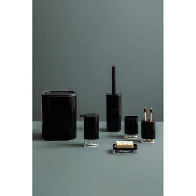 Orsina Ando Black Acrylic Toothbrush Holder – Modern Bathroom Organiser