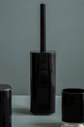 Orsina Ando Black Acrylic Toilet Brush Holder – Modern Bathroom Storage