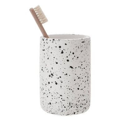 Orsina Mozie Speckled Effect Bathroom Tumbler & Toothbrush Holder