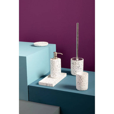 Orsina Mozie Speckled Effect Bathroom Tumbler & Toothbrush Holder