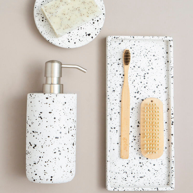 Orsina Mozie Speckled Effect Countertop Tray | Vanity & Skincare Organizer