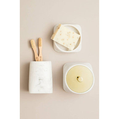 Orsina Riviera Grey Bathroom Tumbler – Modern Toothbrush Holder Cup