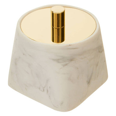 Orsina Riviera White Cotton Jar – Premium Bathroom Vanity Organiser