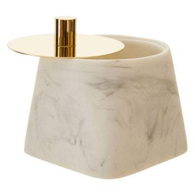 Orsina Riviera White Cotton Jar – Premium Bathroom Vanity Organiser