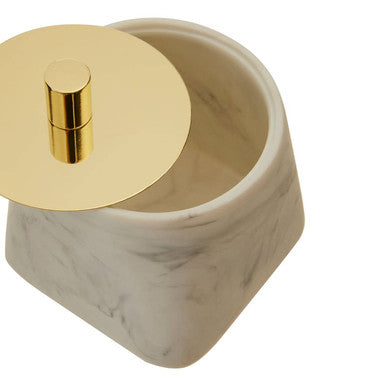 Orsina Riviera White Cotton Jar – Premium Bathroom Vanity Organiser