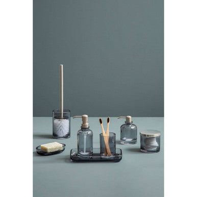 Glass Bathroom Tumbler by Orsina – Luxury Toothbrush Holder & Vanity Cup