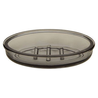 Orsina Ridley Glass Soap Dish – Modern Clear Glass Bathroom Soap Holder