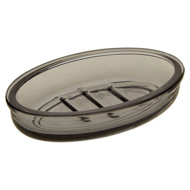 Orsina Ridley Glass Soap Dish – Modern Clear Glass Bathroom Soap Holder