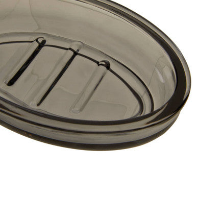 Orsina Ridley Glass Soap Dish – Modern Clear Glass Bathroom Soap Holder