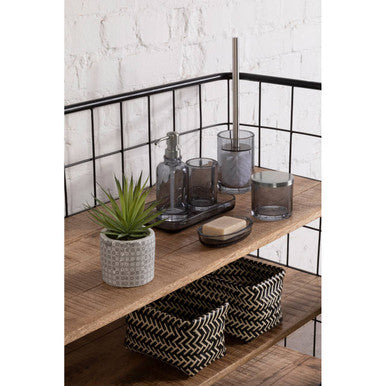 Orsina Ridley Black Cotton Jar | Modern Bathroom Vanity Organiser
