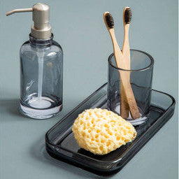 Orsina Ridley Glass Vanity Tray – Elegant Perfume and Jewelry Organizer